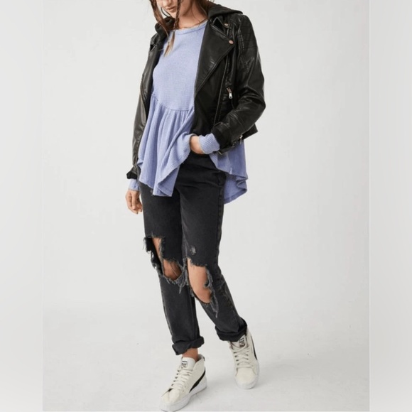 Free People Oh My Babydoll Waffle
Thermal Shirt Long Sleeve Violet Purple MEDIUM - Picture 2 of 16